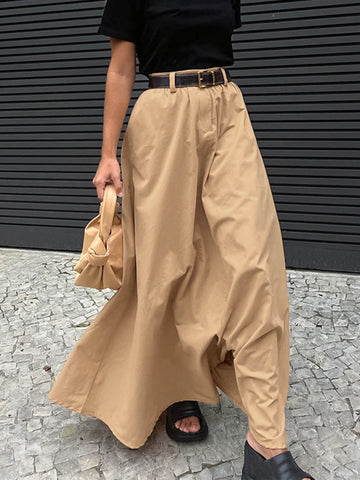 Sonicelife-Personalized Street Style Loose Long Skirt