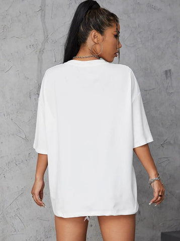 Sonicelife-Oversize Breathable Cotton Short Sleeve Streetwear Shirt