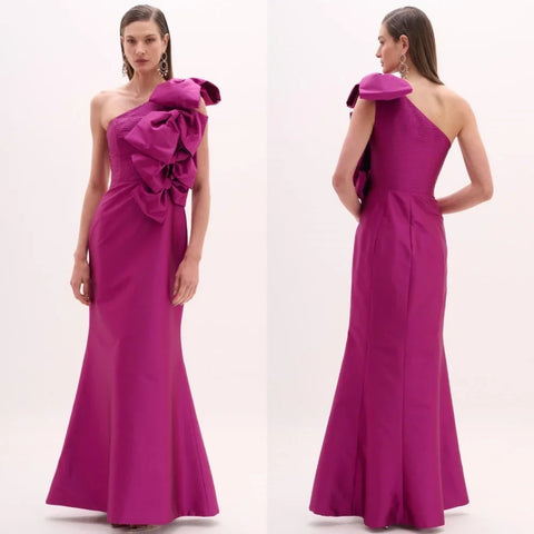 Sonicelife Customized Classic Jersey Pleat Mermaid One-shoulder Midi Dresses Homecoming Dresses Exquisite Modern Style Pastrol Unisex Chine (PRE-ORDER)