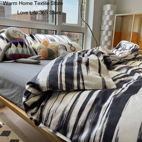 Sonicelife Euro Nordic Blue Solid Home Bedding Set Simple Soft Duvet Cover Set With Sheet Comforter Covers Pillowcases Bed Linen