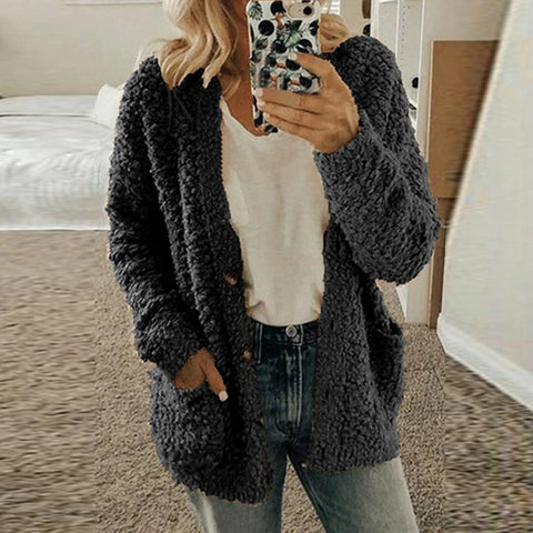 christmas outfit Sonicelife Autumn Soft Long Coat Women Jumper Pull Femme Loose Knitted Ladies Outerwear Outerwear Buttons Cardigan Coat Sweater Clothing