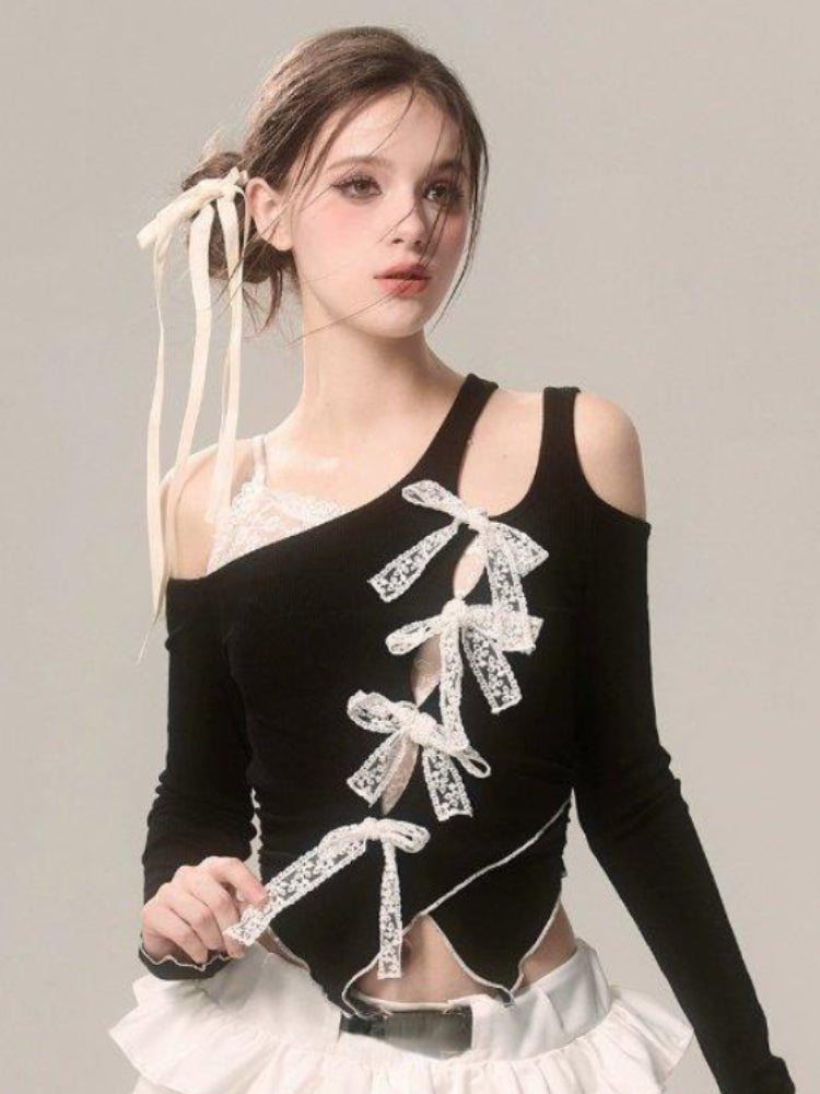 Sonicelife 2025 Summer Slim French Blouse Women Evening Party Y2k Crop Top Office Lady Casual Outwear Long Sleeve Shirt Korean Fashion