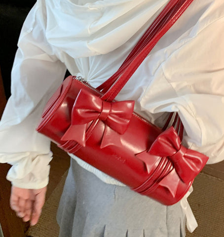 thanksgiving outfit Sonicelife Maya Bow Accent Shoulder Bag