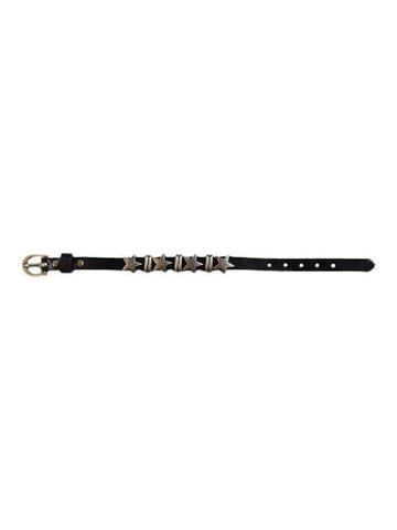 Sonicelife-Star Embellished Buckled Pu Leather Bracelet
