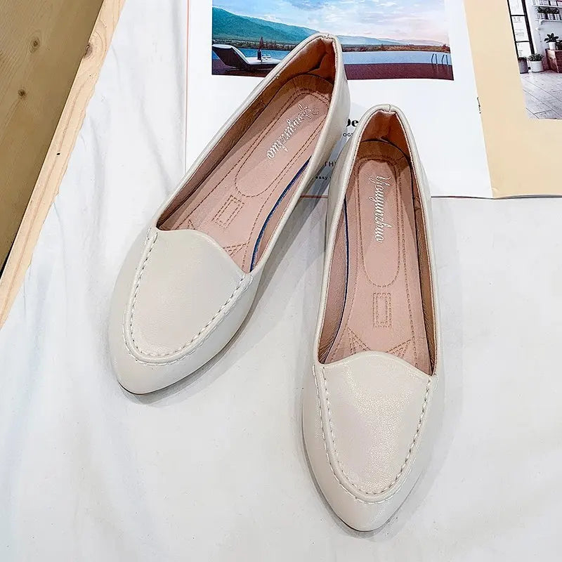 Sonicelife Summer Shoes Shallow Mouth Autumn Bow-Knot Female Footwear Pointed Toe Casual Sneaker 2025  Fall Butterfly Nurse Dress