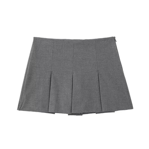 Sonicelife Fashion Women's High Waist Shorts Skirts Pleated Skirt Shorts Women Striped Bermuda Shorts Woman Casual Mini Shorts