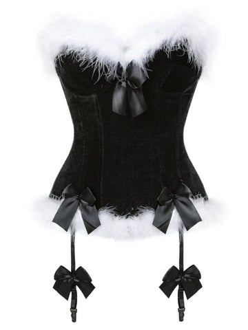 Sonicelife Christmas Mall Gothic Corset Crop Tank Tops Women Streetwear Sexy Bow Patchwork Vest Hotsweet Y2k E-girl Rave Outfits