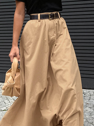 Sonicelife-Personalized Street Style Loose Long Skirt