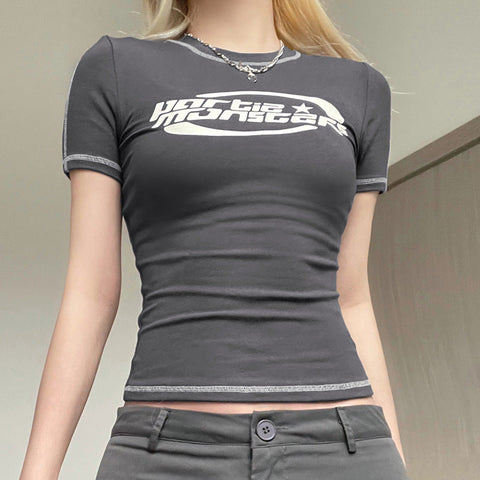 Sonicelife Stitched Short Sleeve Logo Graphic Tee