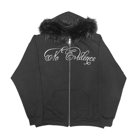 Sonicelife Hip Hop Punk Grunge Gothic Aesthetic Print Women Men Hoodies Y2K Harajuku Emo Girls Casual Fur Collar Sweatshirt Chic Streetwear
