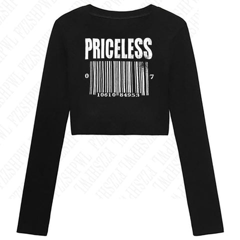 Sonicelife Y2K Long sleeve V-Neck Shirt Women's tops Fashion Casual Basic letter-Print Slim Fit T-shirt Going Out Shirt Retro Tight Shirt