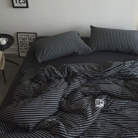Sonicelife Euro Nordic Blue Solid Home Bedding Set Simple Soft Duvet Cover Set With Sheet Comforter Covers Pillowcases Bed Linen