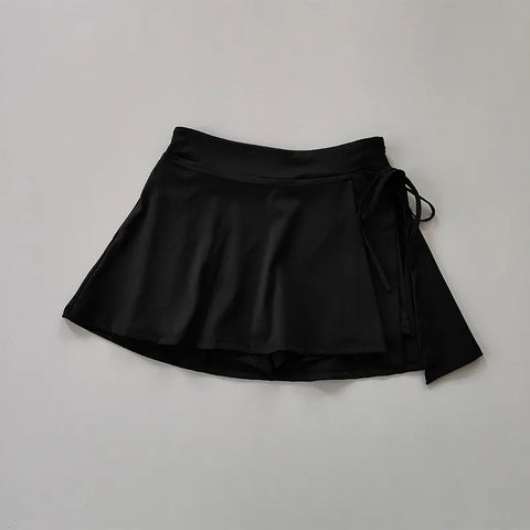 Sonicelife Y2K casual Sports Skirt Badminton Tennis Half-body Skirt Pants side slits Yoga Sunlight sporty girls aesthetic comfortable Skirt