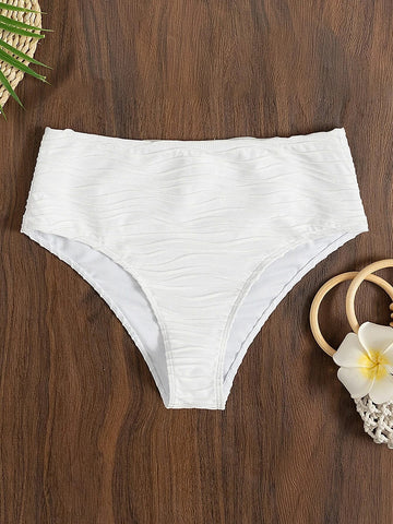 Sonicelife Solid Textured Bikini