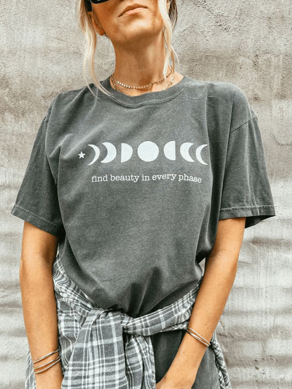 Sonicelife-Moon Phase Graphic Tee