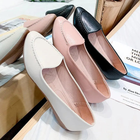 Sonicelife Summer Shoes Shallow Mouth Autumn Bow-Knot Female Footwear Pointed Toe Casual Sneaker 2025  Fall Butterfly Nurse Dress