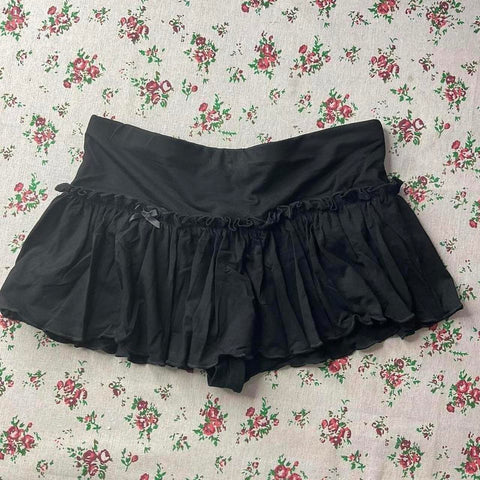 Sonicelife Y2K Mini Skirt Ladies low waist layered pleated black sexy retro A-line pleated skirt casual short summer skirt emo