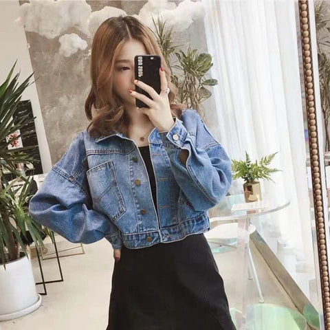 christmas outfit Sonicelife Plain Long Sleeve Denim Jacket for Women Spring Autumn Cowboy Coat Woman Outerwears Chic and Elegant 2025