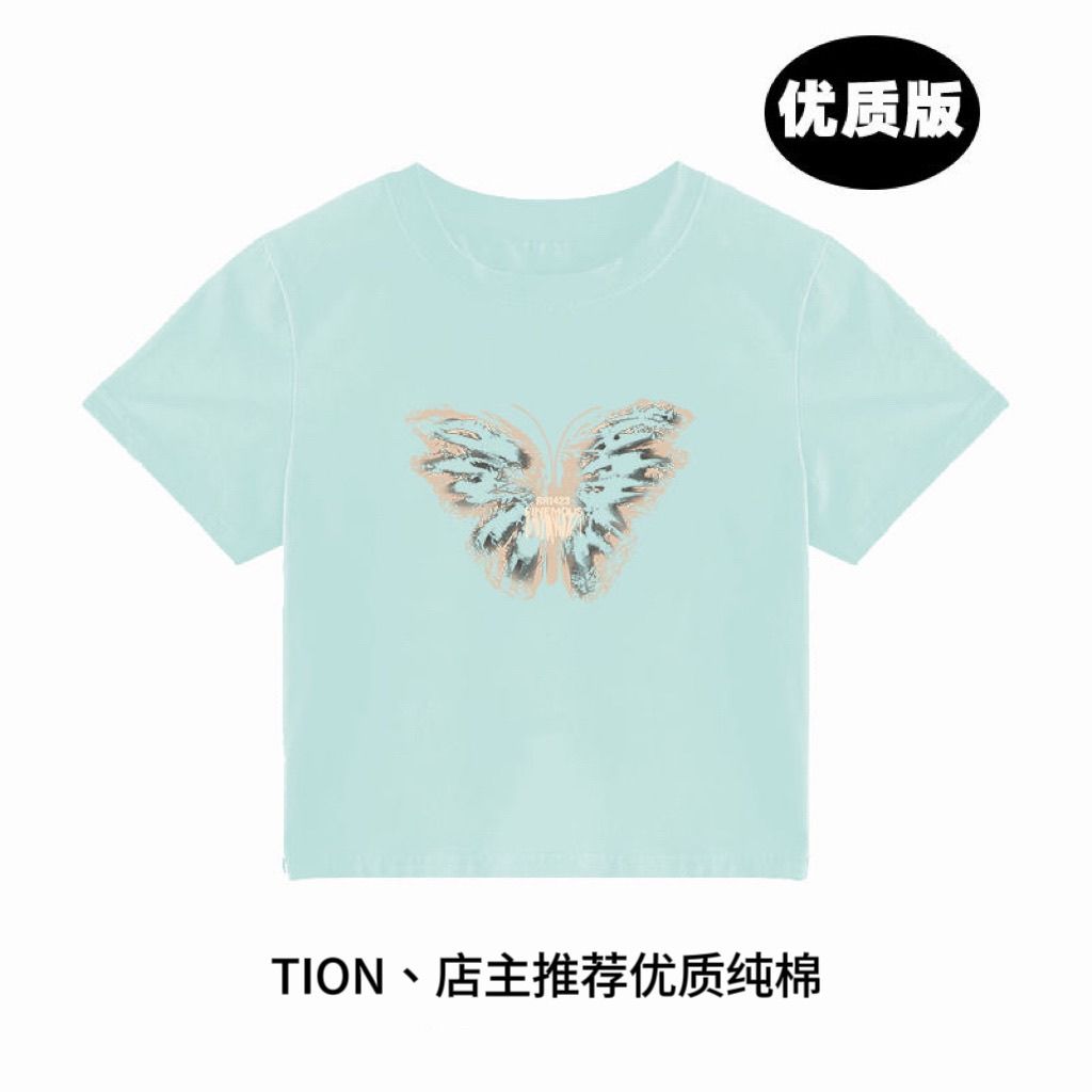 Sonicelife Y2k Summer T shirts Cropped Tops Women Clothes Vintage 90s Short Sleeve Sexy O-Neck Punk Streetwewar Tee Goth Femme T shirt Top