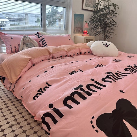 Sonicelife Pastoral Floral Rose Bedding Sets Flat Bed Sheet Duvet Cover Single Double Full Queen King Bedclothes Ins Pure Bedroom Linen