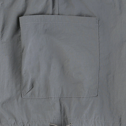 Sonicelife Low-rise Straight-leg Multi-pocket Overalls Pants