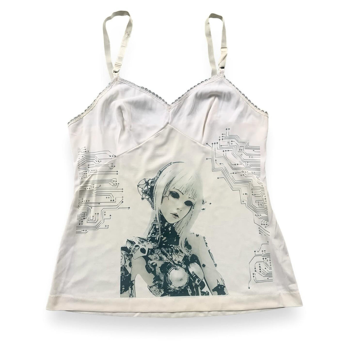 Sonicelife Gothic Street Metal Rock Lace Vintage Sling emo Y2K Crop Tops Punk Woman Halter tops E-Girl Print Singlet Aesthetic Sleeveless