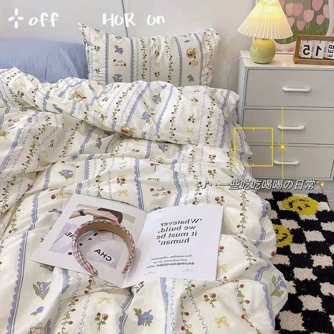 Sonicelife Ins Nordic Black Dot Bedding Set Flat Bed Sheet Duvet Cover Twin Full Queen Nordic Bed Linen Boy Girl Bedding Sets