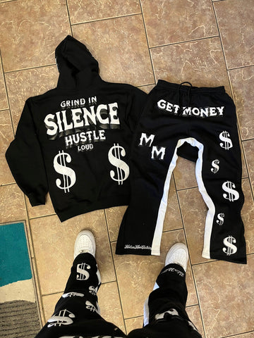 Sonicelife American Vintage Zip Hoodies Man Set Streetwear Women Loose Clothes Aesthetic Oversize Sweatshirts Y2K Pant emo Fashion Trousers