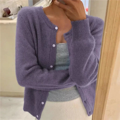 christmas outfit Sonicelife Women Kintted Cardigan Long Jacket Autumn Spring Thin Crochet Loose Long Sleeve Winter Sweater 2025 Warm Jumper Coat Cardigans