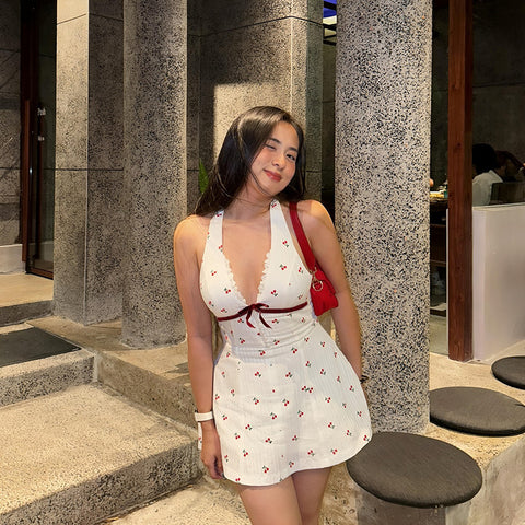 Sonicelife Y2k Dresses Sexy Women Clothes Harajuku Tank Bow Kpop Sweet Femmes High waist Mini Dress Punk Korea Fashion 2000s Gothic Dress