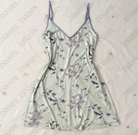 Sonicelife Sexy Dress Summer Women Clothes Punk Slim High waist Harajuku Femme Dresses Flower Kpop Mini Dress Vintage 90s Korea Y2k Dresses