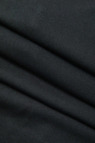 Sonicelife-Solid Backless Slit Long Sleeve Midi Dress