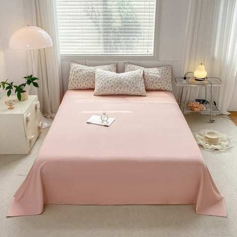 Sonicelife 2024 New Bedding Set Ins Nordic Style Flowers Washed Cotton 4 pcs Bed Sheet Set For Girls Duvet Cover and Pillowcase