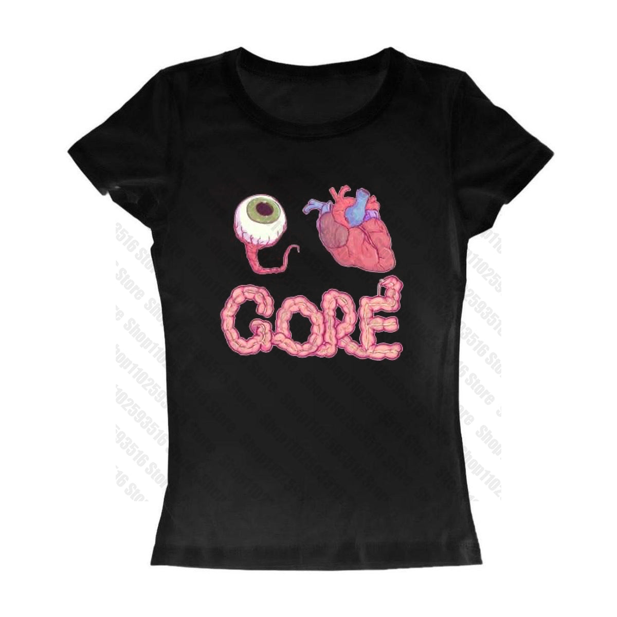 Sonicelife Summer Clothes Women 2025 Emo Y2k Top for Women 90s Clothes Vintage Gothic Goth Trashy Y2k 2000s Tops Harajuku Graphic T Shirts