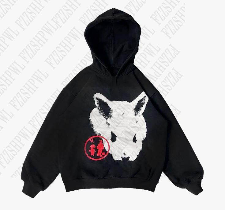 Sonicelife Cute Pattern Punk Y2K Fashion Gothic Printing Harajuku Hoodies Streetwear Hooded Woman's Clothes Vintage Aesthetic Streetwear
