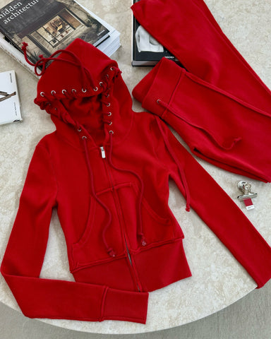 Sonicelife Y2K Aesthetic Streetwear Women Slim Sexy Short Hoodie Harajuku High Street Retro Simple Fashion Comfortable Cardigan Sweatshirt