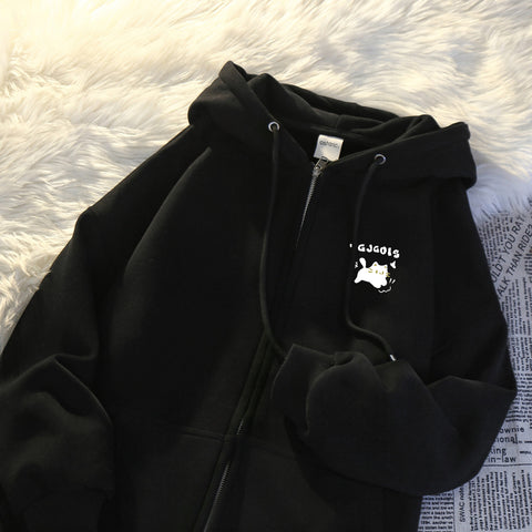 Sonicelife Hooded Sweatshirts for Women 2025 Ropa Mujer Thicked Oversized Jackets Y2k Tops Casual Fashion Anime Zipper Hoodies Coats 49C858