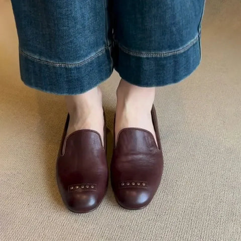 Sonicelife 2025  New Women Ballet Flats ShoesSlip on Loafers Soft Leather Women's Moccasins Shallow Boat Shoes Ballerina Zapatos Mujer