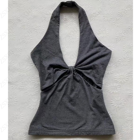 Sonicelife Harajuku Camis Y2k Clothing Women Tank Tops Aesthetic Slim T shirt Korea Crop Top 2000s Vintage Clothes Femme Grunge Streetwear