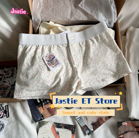 Sonicelife American 2025 New Women's Super Shorts Low Waiste Floral Print Sweet Girls Pant Casual Slim Home Shorts Y2K Cotton Trouser