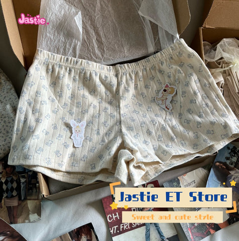 Sonicelife American 2025 New Women's Super Shorts Low Waiste Floral Print Sweet Girls Pant Casual Slim Home Shorts Y2K Cotton Trouser