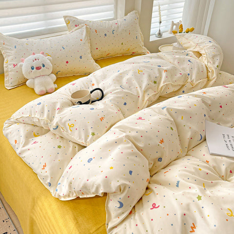 Sonicelife Cute Dog Bedding Set New Arrival Blue Twin Queen Duvet Cover Flat Sheet Pillowcase No Filler Girl Boys Hotel Home Bed Linens