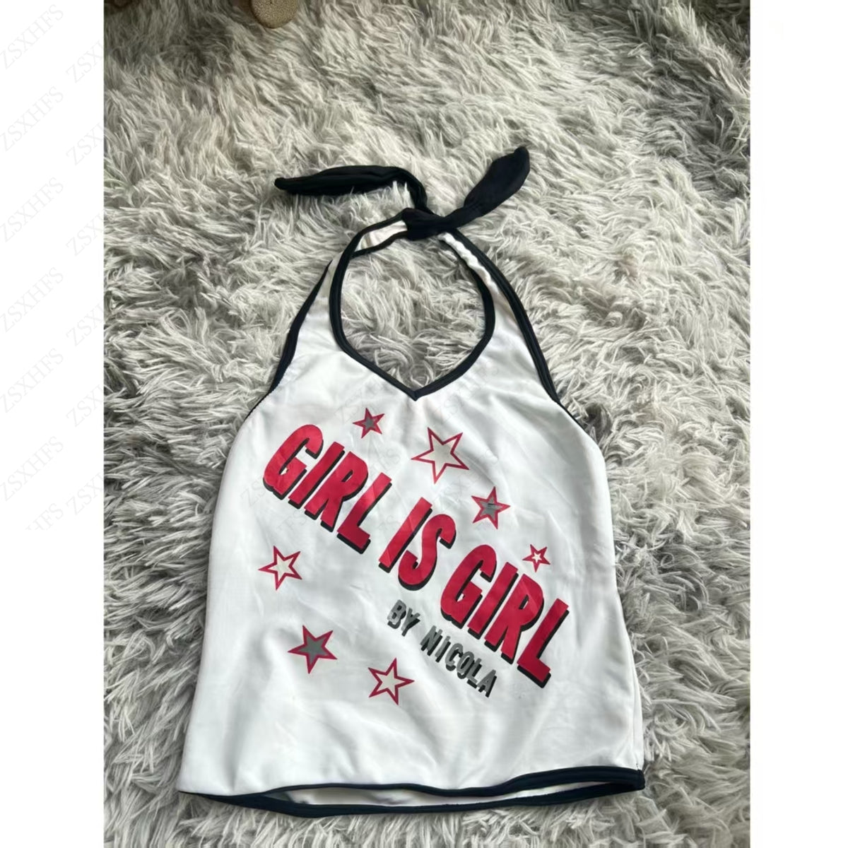 Sonicelife Corset Top Punk Sexy Summer Sweet Girl 2000s Aesthetic Slim Backless Women Clothes Harajuku Korea Crop Tops Femme Y2k Tank Shirt