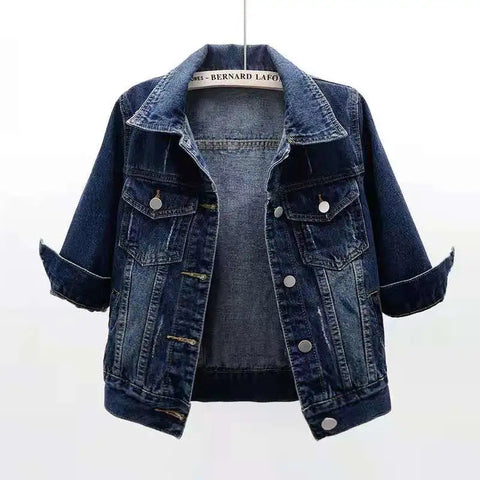 Sonicelife 2025 New Summer Women Denim Jacket Candy Color Casual Short Denim Coat Famale Jeans Jackets Outerwear Casaco Jaqueta Feminina