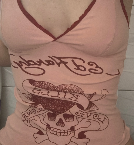 Sonicelife Kawaii Crop Top Camis Women Clothes Lace Sexy Slim Pink Cute 2000s Top Sling Grunge Coquette Femme Punk Tank Top Y2k Clothing