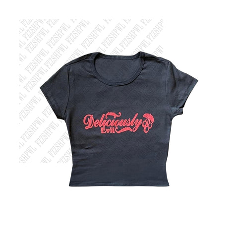 Sonicelife Print Y2K Cute Fashion T-shirts Aesthetic Harajuku Casual Baby Tee Sweet Vintage Women Clothing Tide Streetwear emo Crop Tops