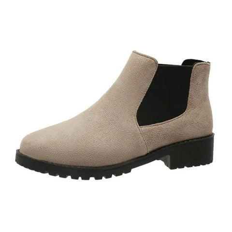 Sonicelife 2025  Fall Winter Women Pumps Boots High Quality European Ladies Shoes PU  Heels Ankle  Fast Delivery Platform