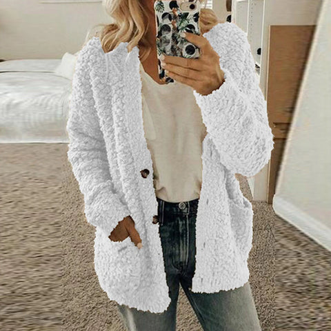 christmas outfit Sonicelife Autumn Soft Long Coat Women Jumper Pull Femme Loose Knitted Ladies Outerwear Outerwear Buttons Cardigan Coat Sweater Clothing