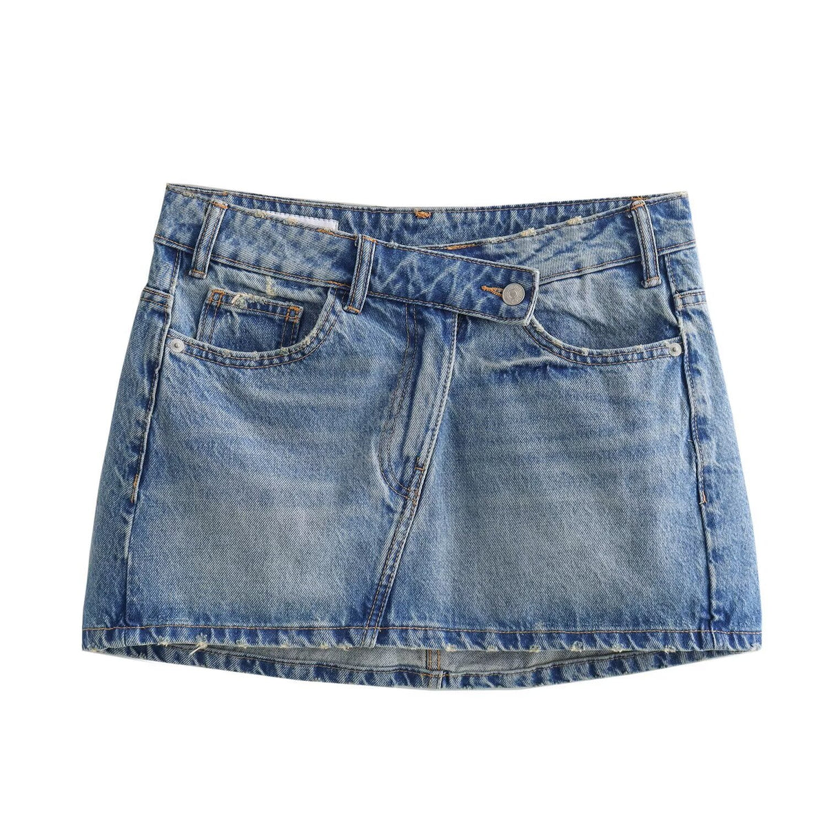 Sonicelife Women's Denim Mini Skirt, New, Fashionable and Casual, Slimming and Versatile