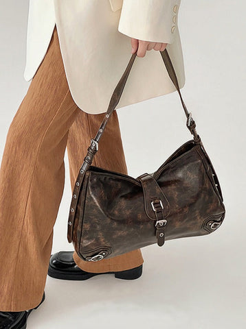 thanksgiving outfit Sonicelife Maggie Faded Effect Shoulder Bag